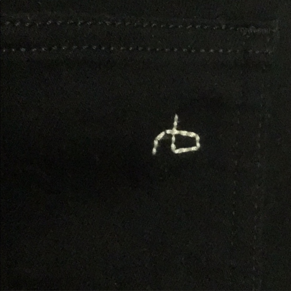 Rag & Bone suede leather pants black 28